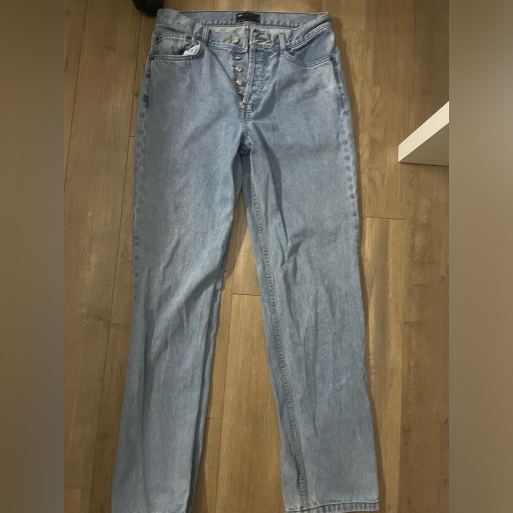 ASOS high rise straight leg jean